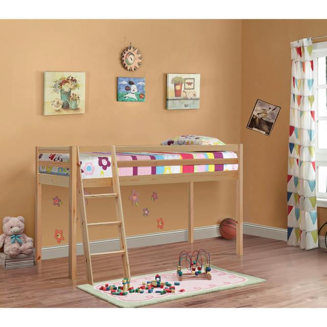 Aerne Kids Single (3') Bed Harriet Bee Colour (Bed Frame): Natural on Productcaster.