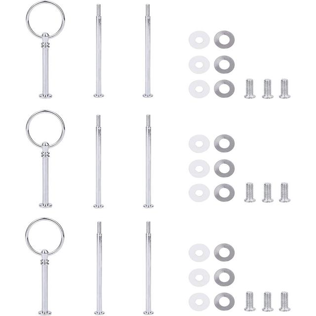 Honorius 3 Piece Non-Stick Sweet Time Screws and Rod for Cake Stand Set Latitude Run on Productcaster.