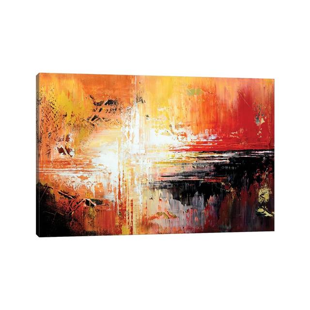 Tequila Sunrise by TaTiana Iliina - Painting Print on Canvas Ebern Designs Size: 66.04cm H x 101.6cm W x 1.91cm D, Format: Wrapped Canvas on Productcaster.