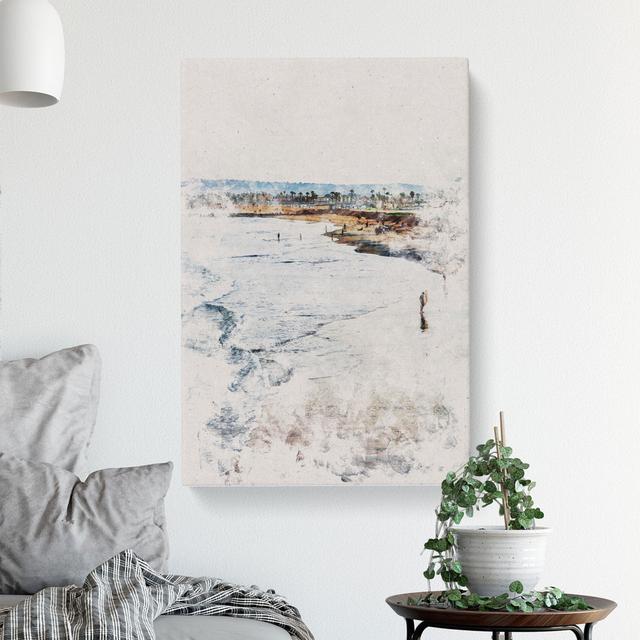 Ocean Beach In San Diego - Wrapped Canvas Print East Urban Home Size: 60cm H x 40cm W x 3cm D on Productcaster.