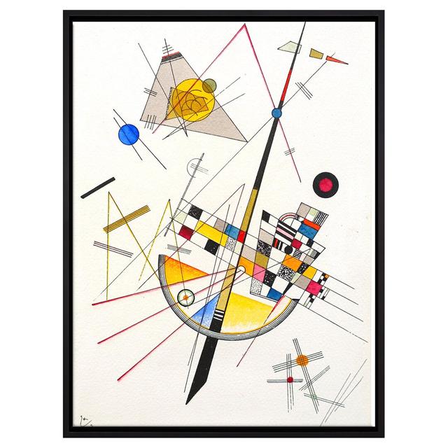 Gerahmter Kunstdruck Leinwandbild Zarte Spannung von Wassily Kandinsky Corrigan Studio Maße: 85 cm H x 65 cm B x 2,5 cm T on Productcaster.