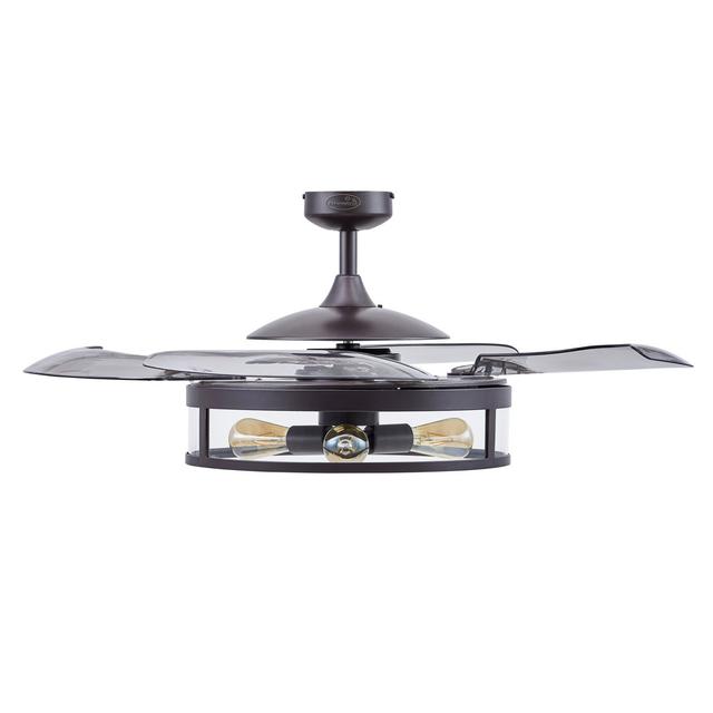 Izabella 122cm Ceiling Fan with Light Kit Ebern Designs Finish: Black on Productcaster.