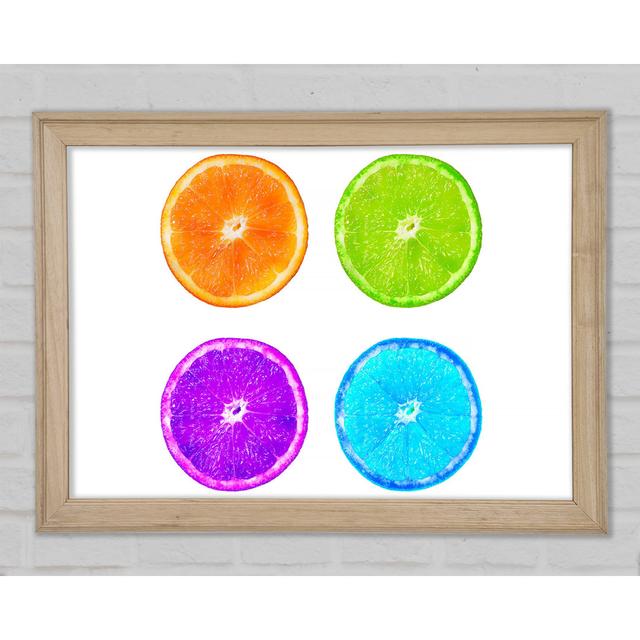 Rainbow Orange Slices - Print Bright Star Size: 21cm H x 29.7cm W x 1.5cm D on Productcaster.