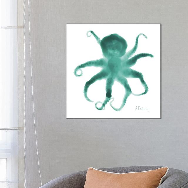 Octopus by Albert Koetsier - Wrapped Canvas Painting Highland Dunes Size: 66.04cm H x 66.04cm W x 1.91cm D on Productcaster.