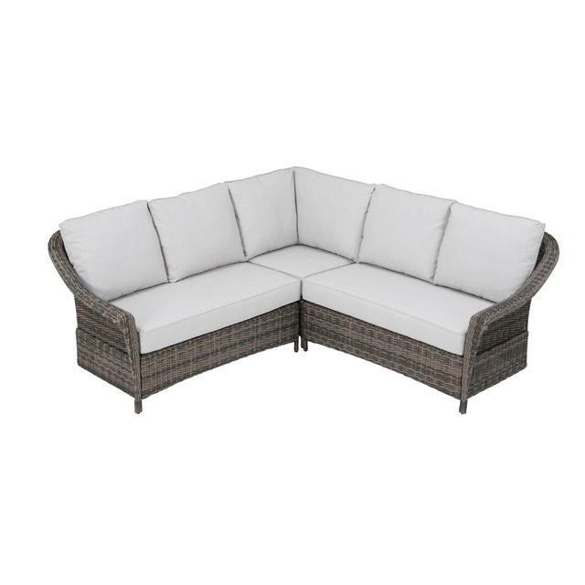 Mccrimmon Rattan 5 - Person Seating Group with Cushions Marlow Home Co. on Productcaster.