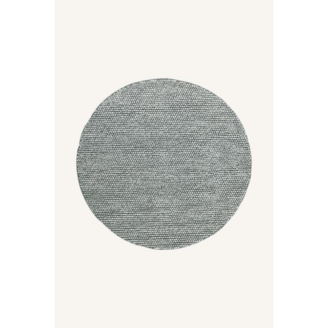 Lacher Flatweave Wool Green/White Rug Ebern Designs Rug Size: Round 150cm on Productcaster.