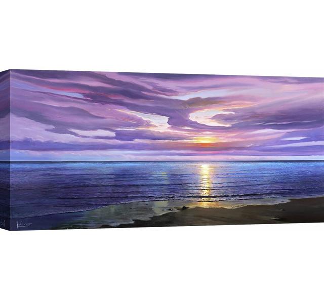 Sunset Dream by Adriano Galasso - Wrapped Canvas Painting Print Ebern Designs Size: 50 cm H x 100 cm W on Productcaster.