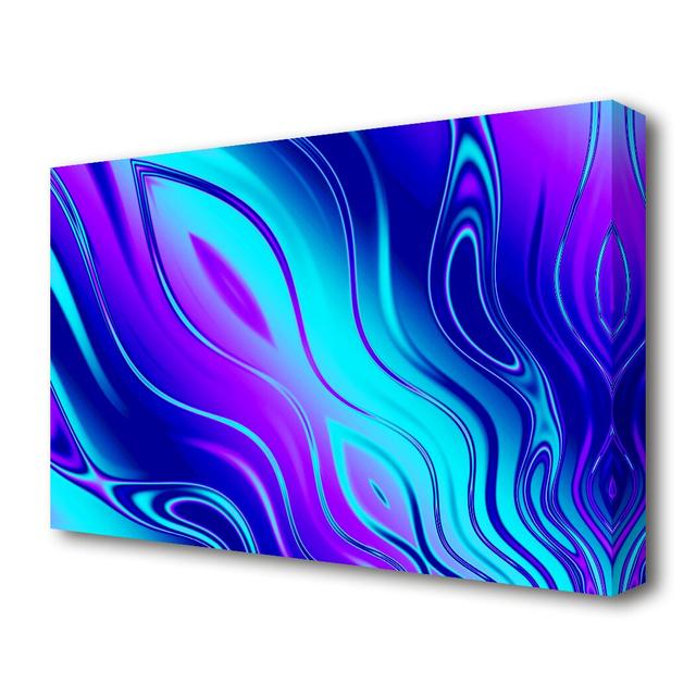 Liquid Movement - Wrapped Canvas Graphic Art Print East Urban Home Size: 81.3 cm H x 121.9 cm W on Productcaster.