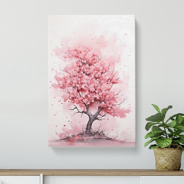 Cherry Blossom Tree Gestural No.2 - No Frame Print Marlow Home Co. Size: 76cm H x 50cm W x 3cm D on Productcaster.