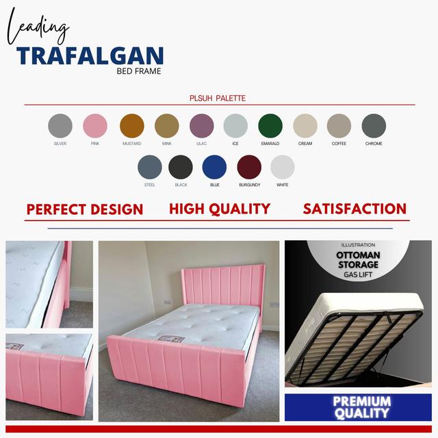 Brey Bed Brayden Studio Colour: Pink, Size: Kingsize (5') on Productcaster.