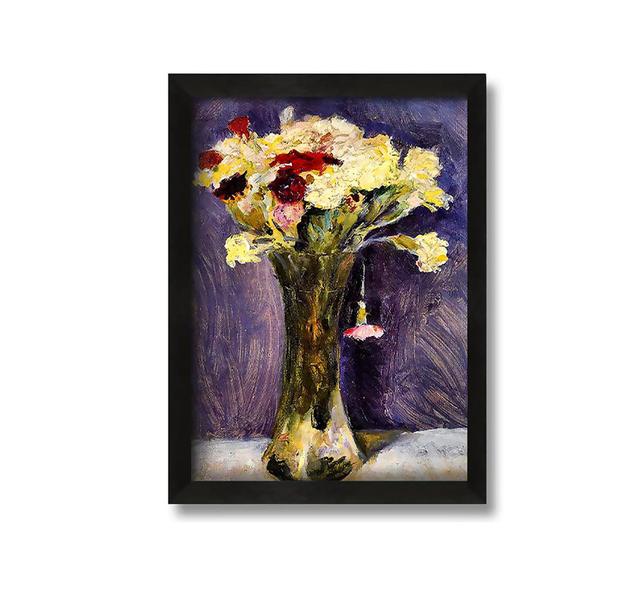 Carnations in a Green Vase by August Macke - Picture Frame Painting on Canvas Ophelia & Co. Size: 42cm H x 30cm W x 10cm D on Productcaster.