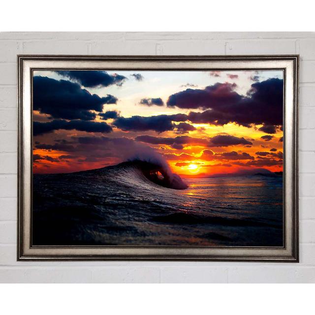 Sky and Wave - Single Picture Frame Art Prints Highland Dunes Size: 29.7cm H x 42cm W x 1.5cm D on Productcaster.