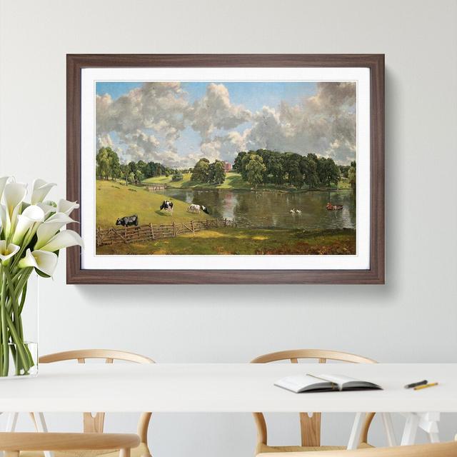 Wivenhoe Park in Essex by John Constable - Picture Frame Painting on MDF East Urban Home Size: 48cm H x 65cm W x 2cm D, Frame Option: Walnut Framed on Productcaster.