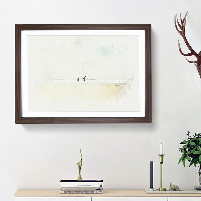 Heading to the Surf in Abstract - Picture Frame Graphic Art Print East Urban Home Frame Option: Walnut Framed, Size: 48cm H x 65cm W x 2cm D on Productcaster.