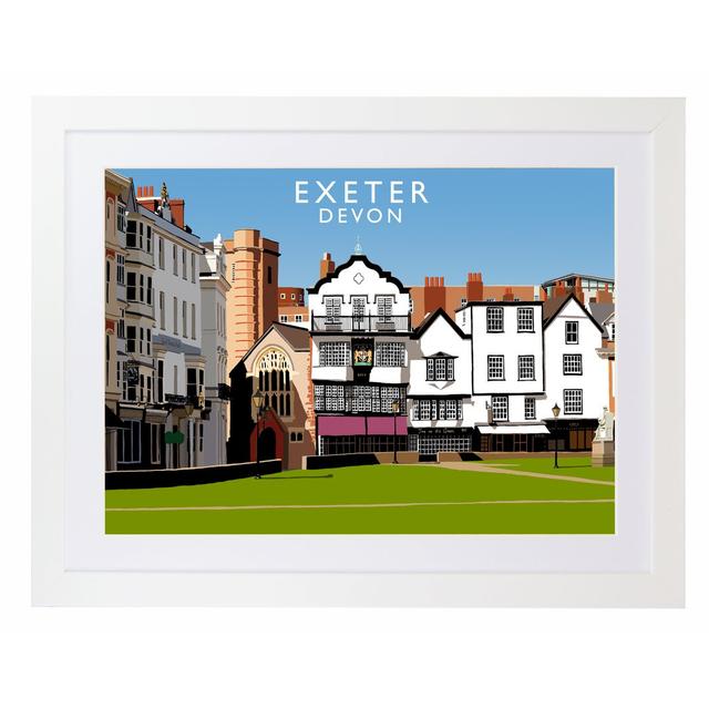 Richard O'Neil - Print East Urban Home Size: 33.5 cm H x 43.5 cm W x 2.2 cm D, Format: White Wood Frame on Productcaster.