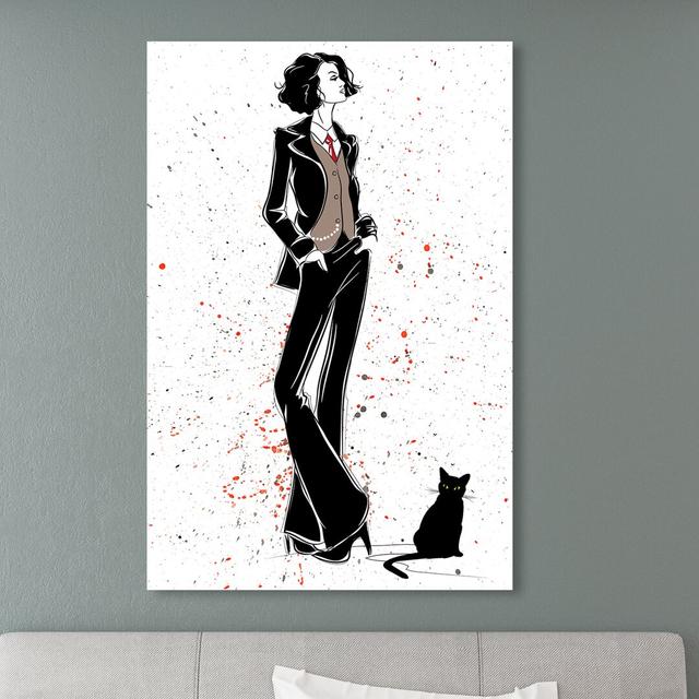 'Doll Memories - Stylish Femme' Graphic Art on Wrapped Canvas East Urban Home Size: 114.3 cm H x 76.2 cm W on Productcaster.