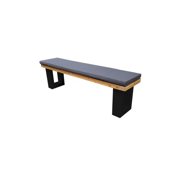 Antwyan Picnic Bench Brayden Studio Colour: Grey, Size: 40cm H x 200cm W x 38cm D on Productcaster.