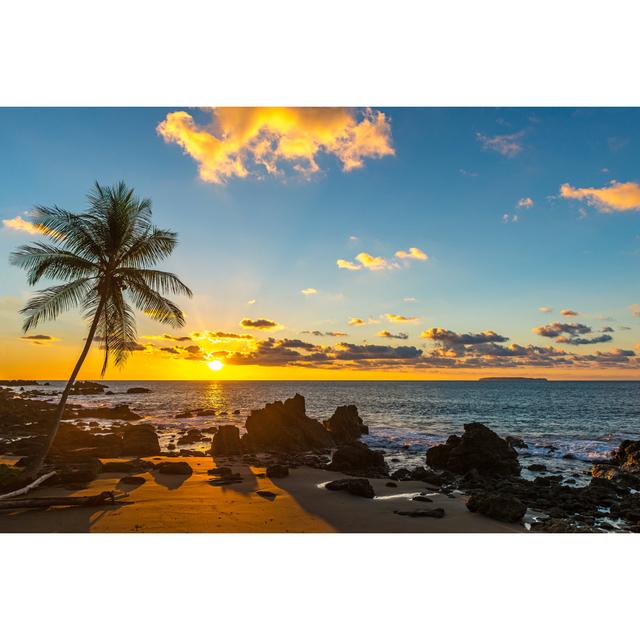 Pacific Ocean Sunset by SlPhotography - Wrapped Canvas Photograph House of Hampton Size: 51cm H x 76cm W x 3.8cm D on Productcaster.