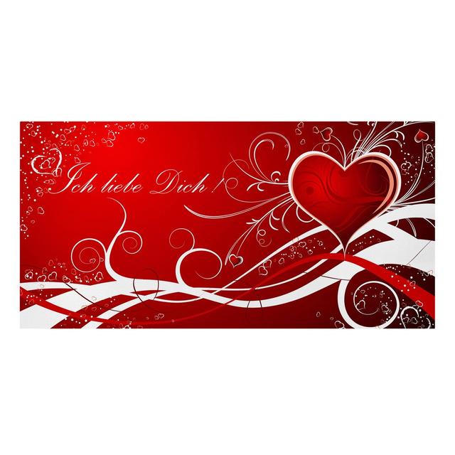 I Love You - Wrapped Canvas Graphic Art Maturi on Productcaster.