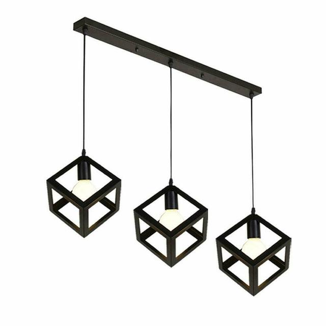 Barreto 3-Light Kitchen Island Rectangle Pendant with PVC Accents Borough Wharf on Productcaster.