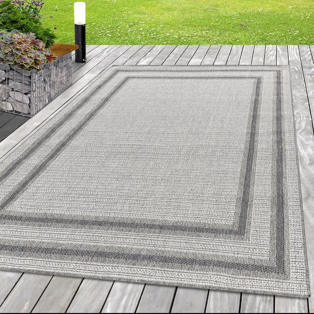 Flachgewebe-Teppich Caitlynn in Creme/Grau Natur Pur Teppichgröße: 230x160cm on Productcaster.