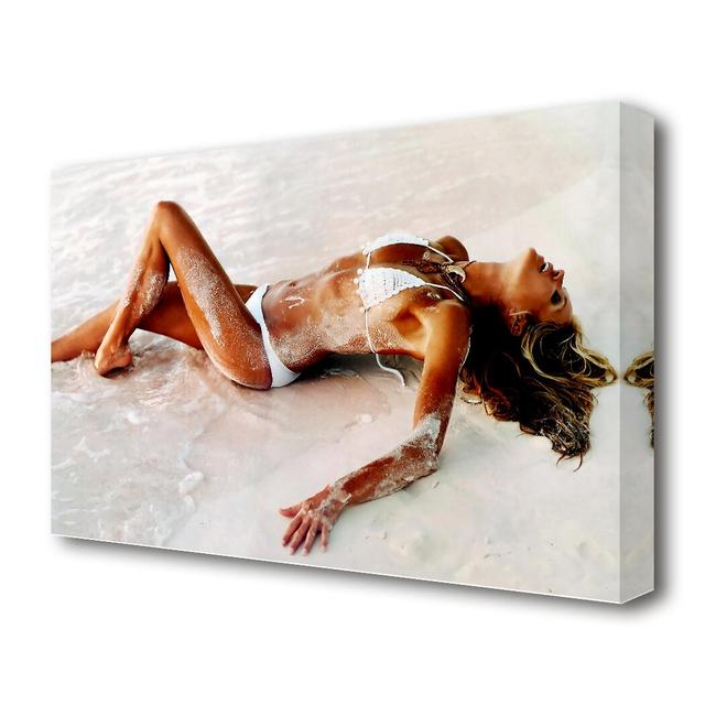 Elle Macpherson In The Sea - Wrapped Canvas Photograph Print East Urban Home Size: 35.6 cm H x 50.8 cm W on Productcaster.