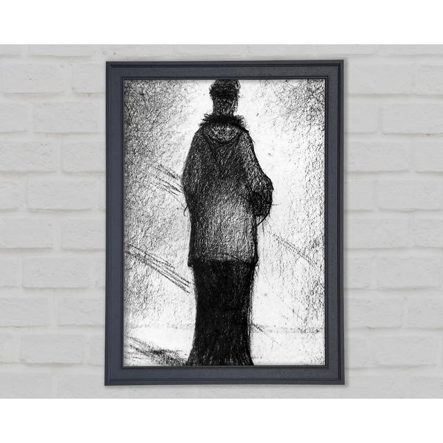 Seurat The Hood Framed Print Rosalind Wheeler Size: 118.9cm H x 84.1cm W x 3.4cm D, Fomat: Black Framed Paper on Productcaster.