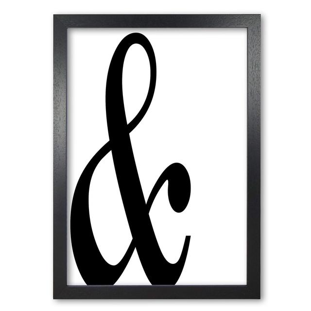 Ampersand Landscape - Painting Print on Paper East Urban Home Size: 30 cm H x 21 cm W x 5 cm D, Format: Black Grain Frame on Productcaster.