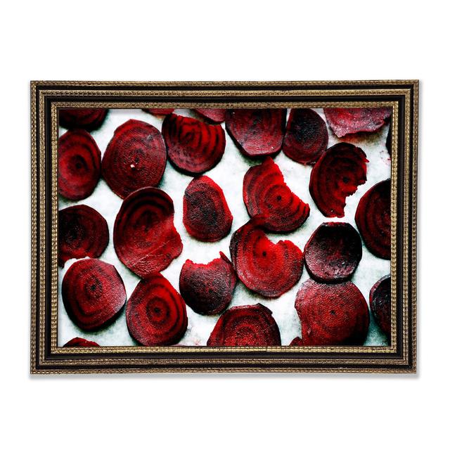 Red Beetroot Slices - Print Ebern Designs Size: 84.1cm H x 118.9cm W x 3cm D on Productcaster.