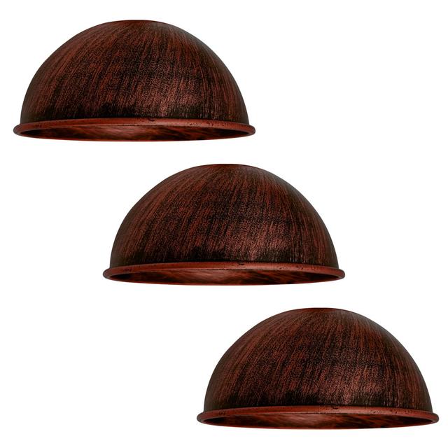 Ashantai 10cm H x 21cm W Dome (Set of 3) Brayden Studio Colour: Rustic Red on Productcaster.