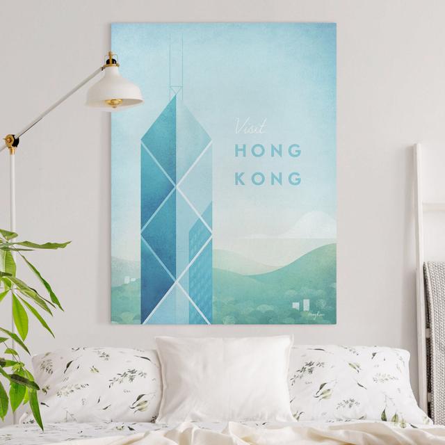 Hong Kong by Henry Rivers - Wrapped Canvas Advertisement Happy Larry Size: 100cm H x 75cm W on Productcaster.