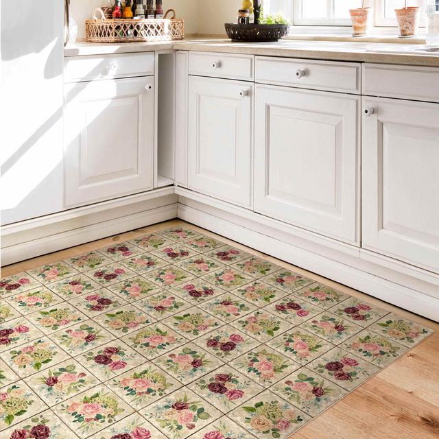 Square Samora Floral Machine Woven Area Rug Mercer41 Rug Size: Square 140cm on Productcaster.