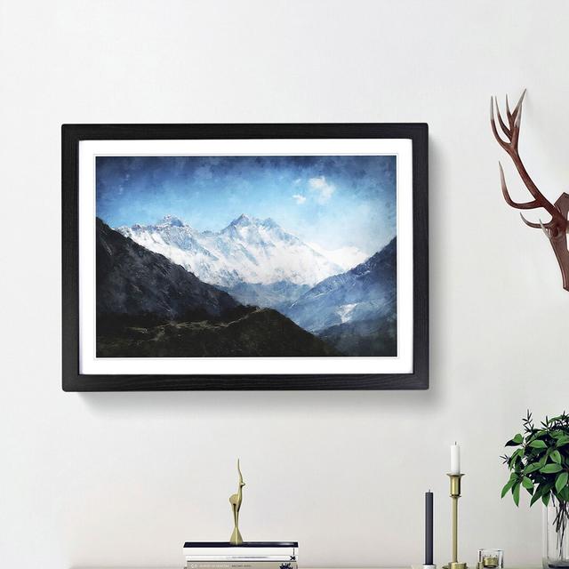 Mount Everest in Tibet and Nepal - Picture Frame Graphic Art Print East Urban Home Frame Option: Black Framed, Size: 62cm H x 87cm W x 2cm D on Productcaster.