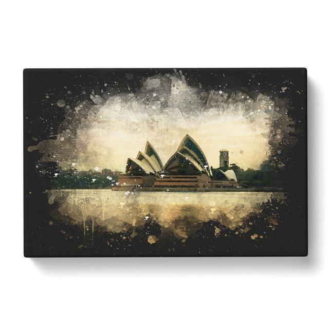 Sydney Opera House Vol.3 Paint Splash - Wrapped Canvas Graphic Art East Urban Home Size: 40cm H x 60cm W x 3cm D on Productcaster.