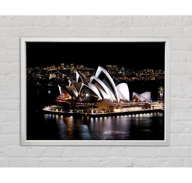 Sydney Opera House Night View Framed Print Bright Star Size: 100.1cm H x 141.4cm W on Productcaster.