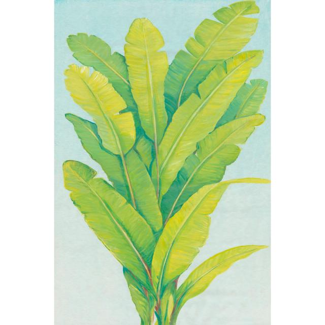 Chartreuse Tropical Foliage II - Wrapped Canvas Painting 17 Stories Size: 91cm H x 61cm W x 3.8cm D on Productcaster.