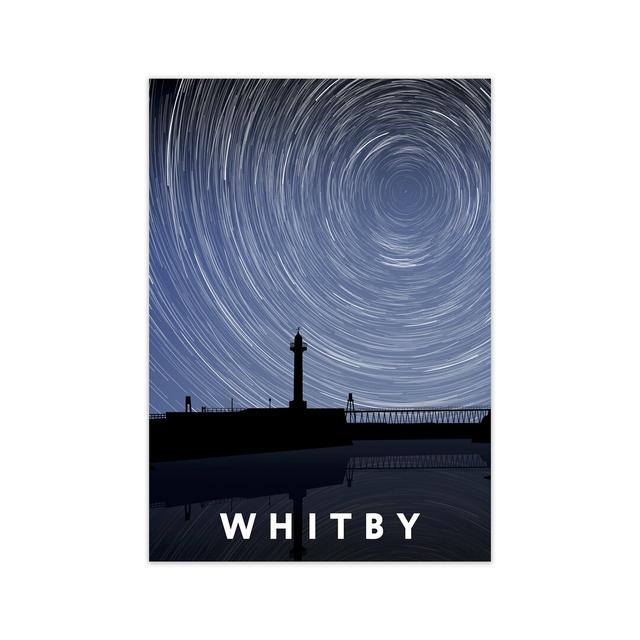 Whitby at Night Timelapse by Richard O'Neill - Graphic Art Print on Paper 17 Stories Size: 59.4cm H x 42cm W x 3cm D, Format: Unframed on Productcaster.