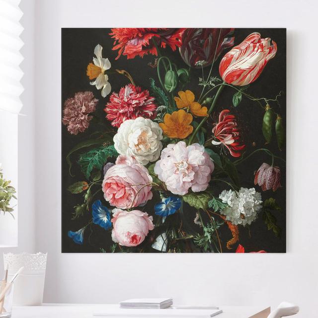 Leinwandbild Stillleben mit Blumen in einer Glasvase von Jan Davidsz De Heem Mercer41 on Productcaster.