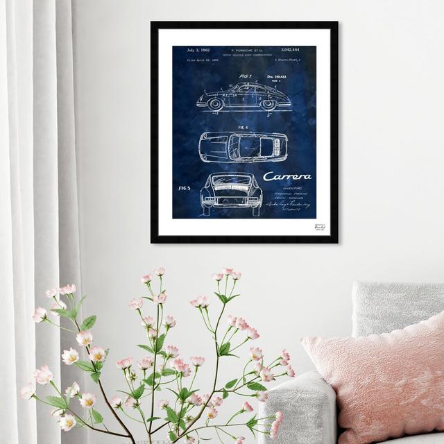 Carrera Porsche 1962 - Single Picture Frame Print East Urban Home Size: 81 cm H x 66 cm W on Productcaster.