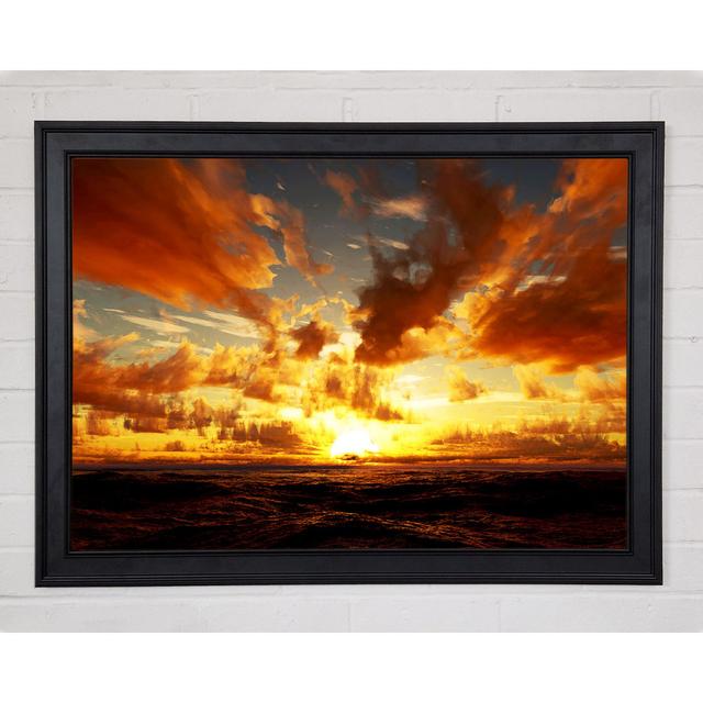 Glorious Day Break Framed Print 9429 Highland Dunes Size: 21cm H x 29.7cm W on Productcaster.