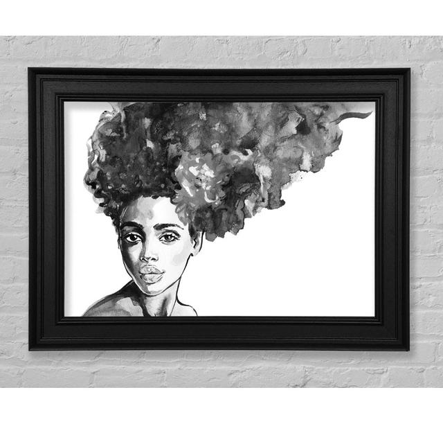 Watercolour Hairstyle - Single Picture Frame Art Prints Mercer41 Size: 100Cm H x 141.4cm W x 8cm D on Productcaster.