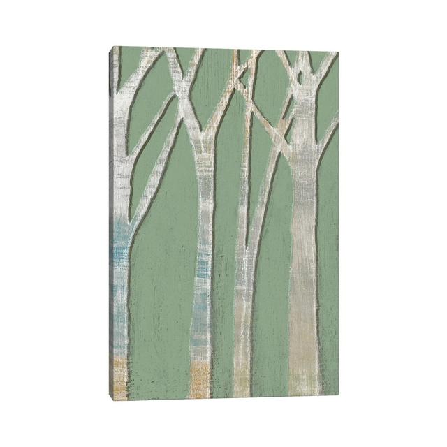 Birchline Triptych III by Jennifer Goldberger - Wrapped Canvas Painting ClassicLiving Size: 30.48cm H x 20.32cm W x 1.905cm D on Productcaster.