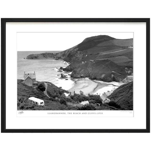 'Llangrannog, the Beach and Cliffs C1955' by Francis Frith - Picture Frame Photograph Print on Paper The Francis Frith Collection Size: 28cm H x 36cm on Productcaster.