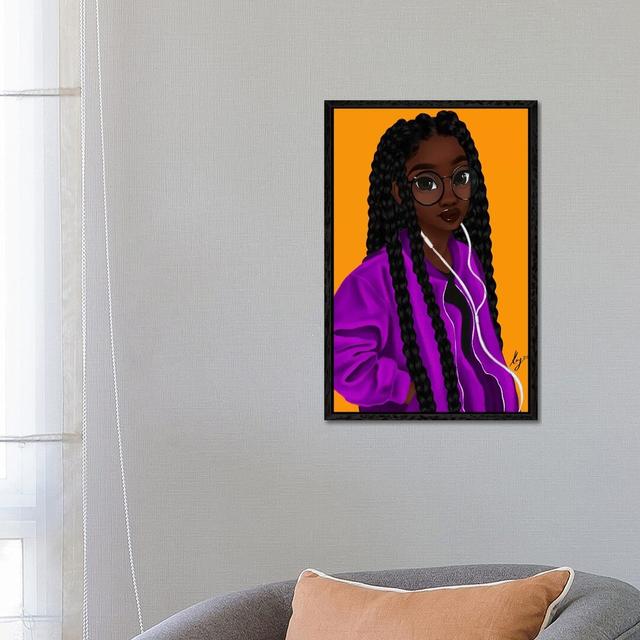 Music by Princess Karibo - Graphic Art Print on Canvas 17 Stories Frame Option: Black Framed, Size: 101.6cm H x 66.04cm W x 3.81cm D on Productcaster.