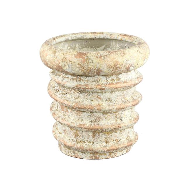 Briana Ceramic Pot Planter Langley Street Size: 30cm H x 30cm W x 30cm D on Productcaster.