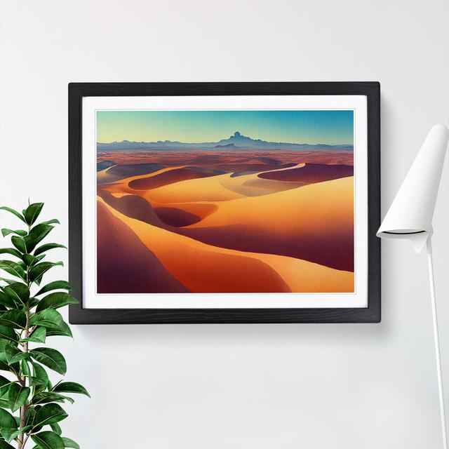 Desert View Vol.1 - Picture Frame Graphic Art Natur Pur Frame Colour: Black, Size: 34cm H x 46cm W x 2cm D on Productcaster.