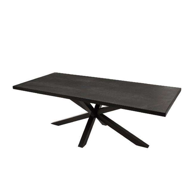 Basile Dining Table DPI Table Top Colour: Black on Productcaster.