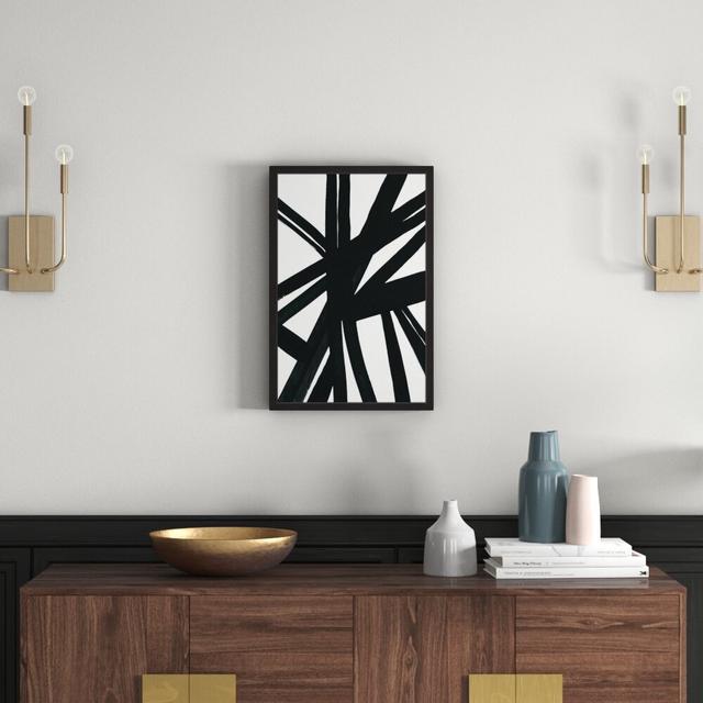 'Lines Over Lines' Framed Print East Urban Home Size: 61cm H x 41cm W on Productcaster.