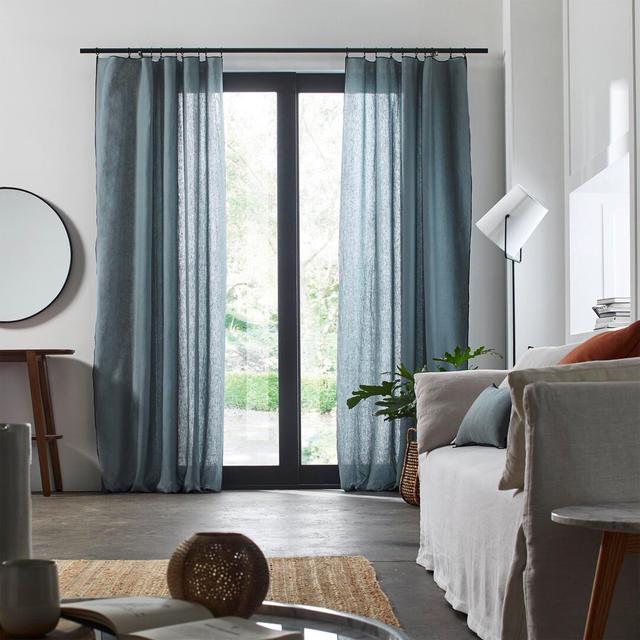 Dziedzic Panel Semi Sheer Single Curtain Marlow Home Co. Panel Size: 150 W x 280 D cm, Colour: Green on Productcaster.