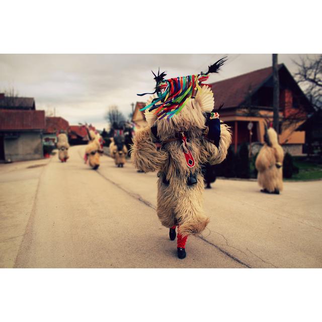 Kurent - Traditional Mask by Cmcvetkomitja - Wrapped Canvas Photograph 17 Stories Size: 61cm H x 91cm W on Productcaster.